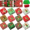48 Set Christmas Bakery Boxes Bulk 5x5x3 Inch with Christmas Tree Tags and Rope Clear PVC Window Christmas Cupcake Boxes Containers for Christmas Cookie Goodie Candy Package Party Treat Gift